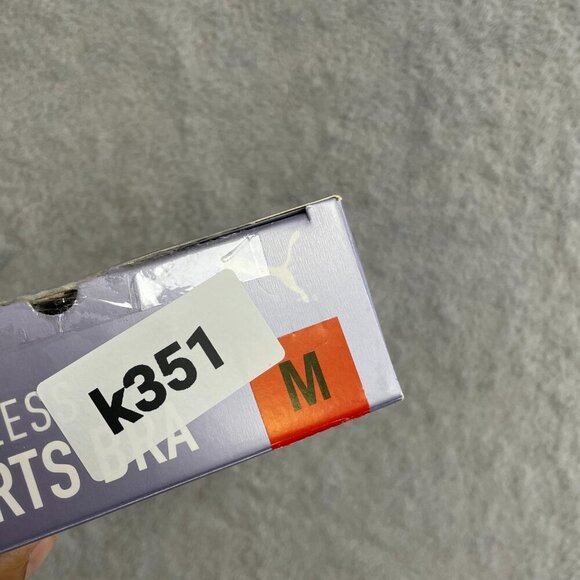 NEW Puma Women's M 2 Pack Seamless Sports Bra Square Neck Black Gray - Picture 10 of 10